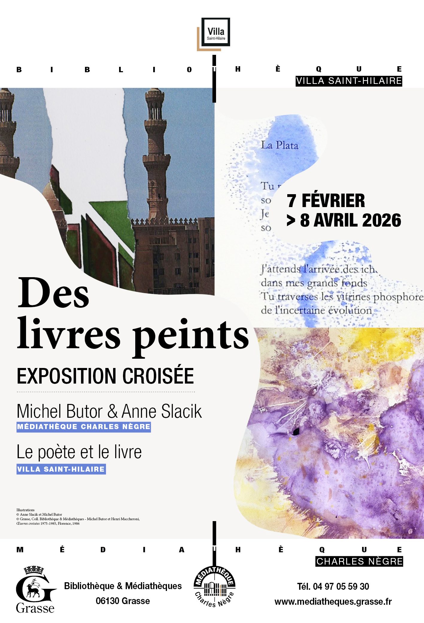 Affiche Des livres peints expo