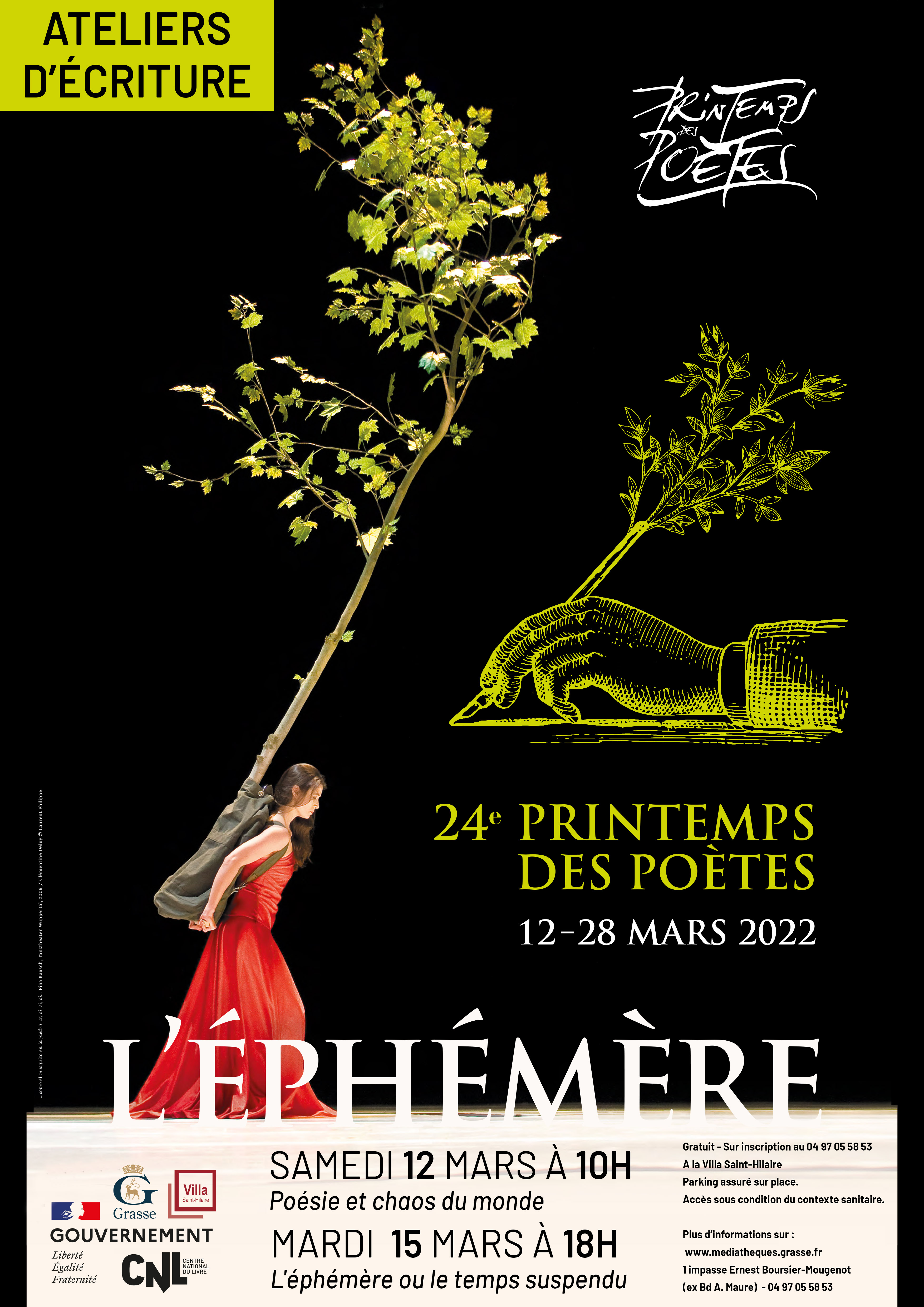 Affiche ateliers décriture PdP