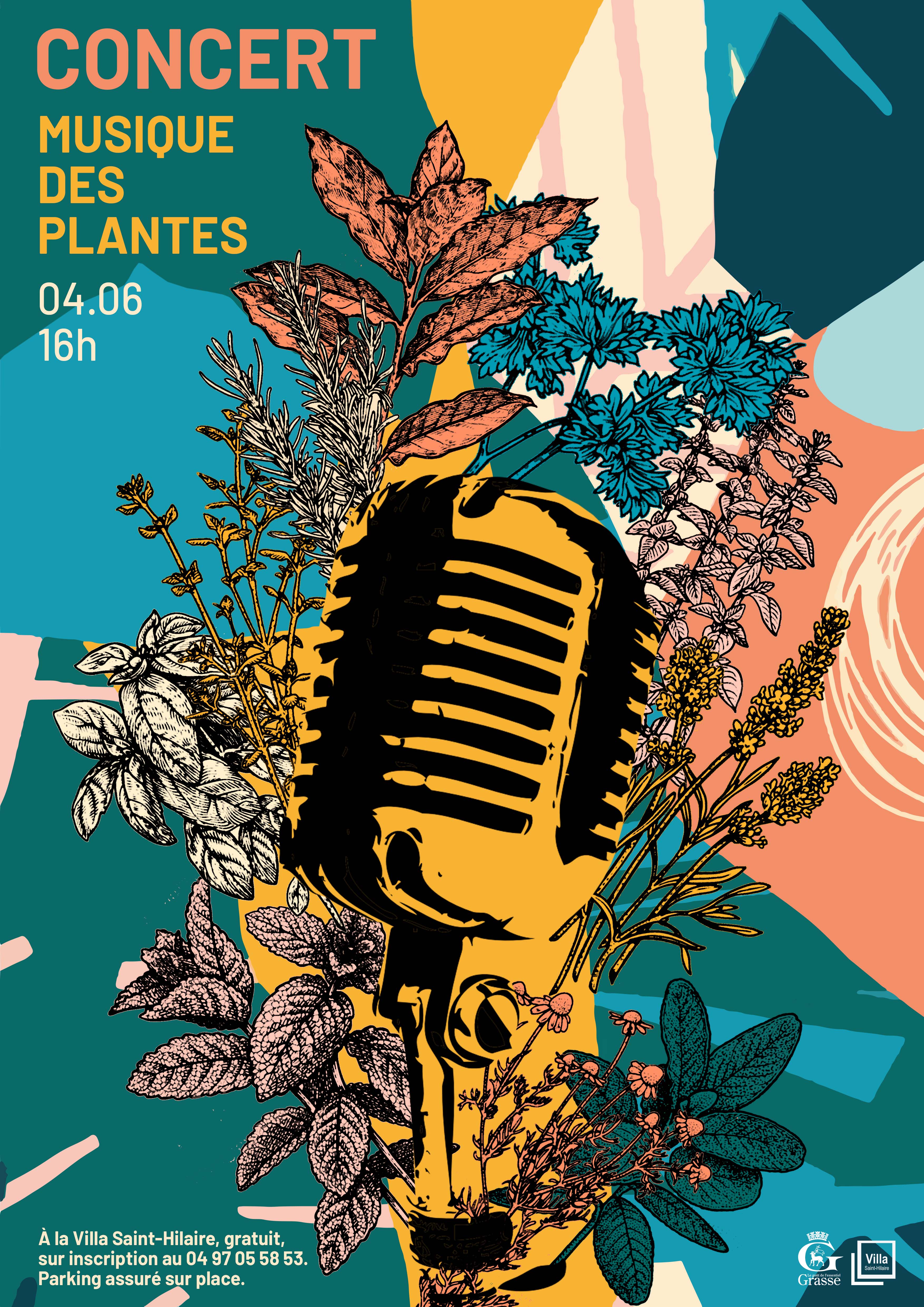 Affiche concert plantes