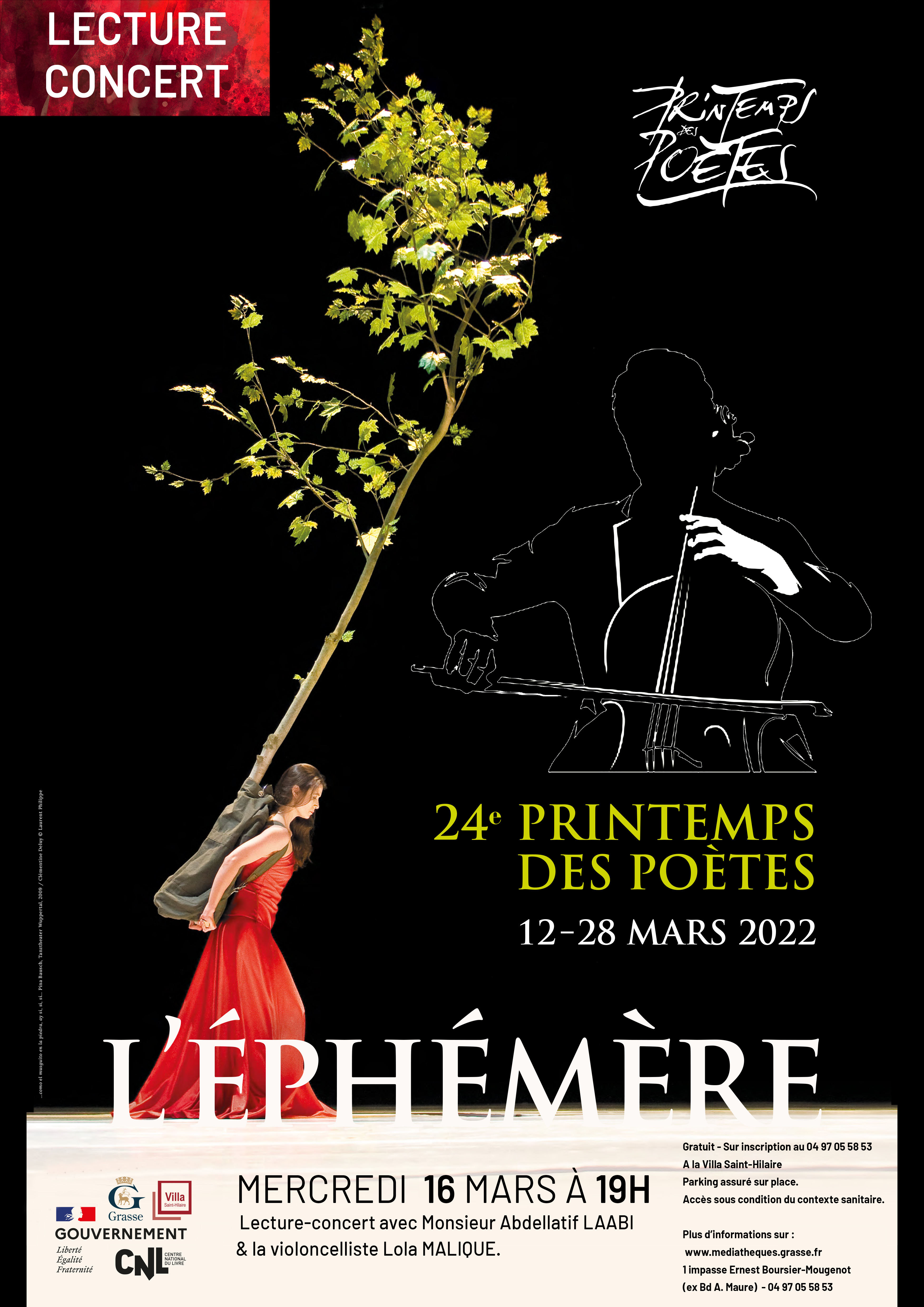 Affiche lecture concert PdP