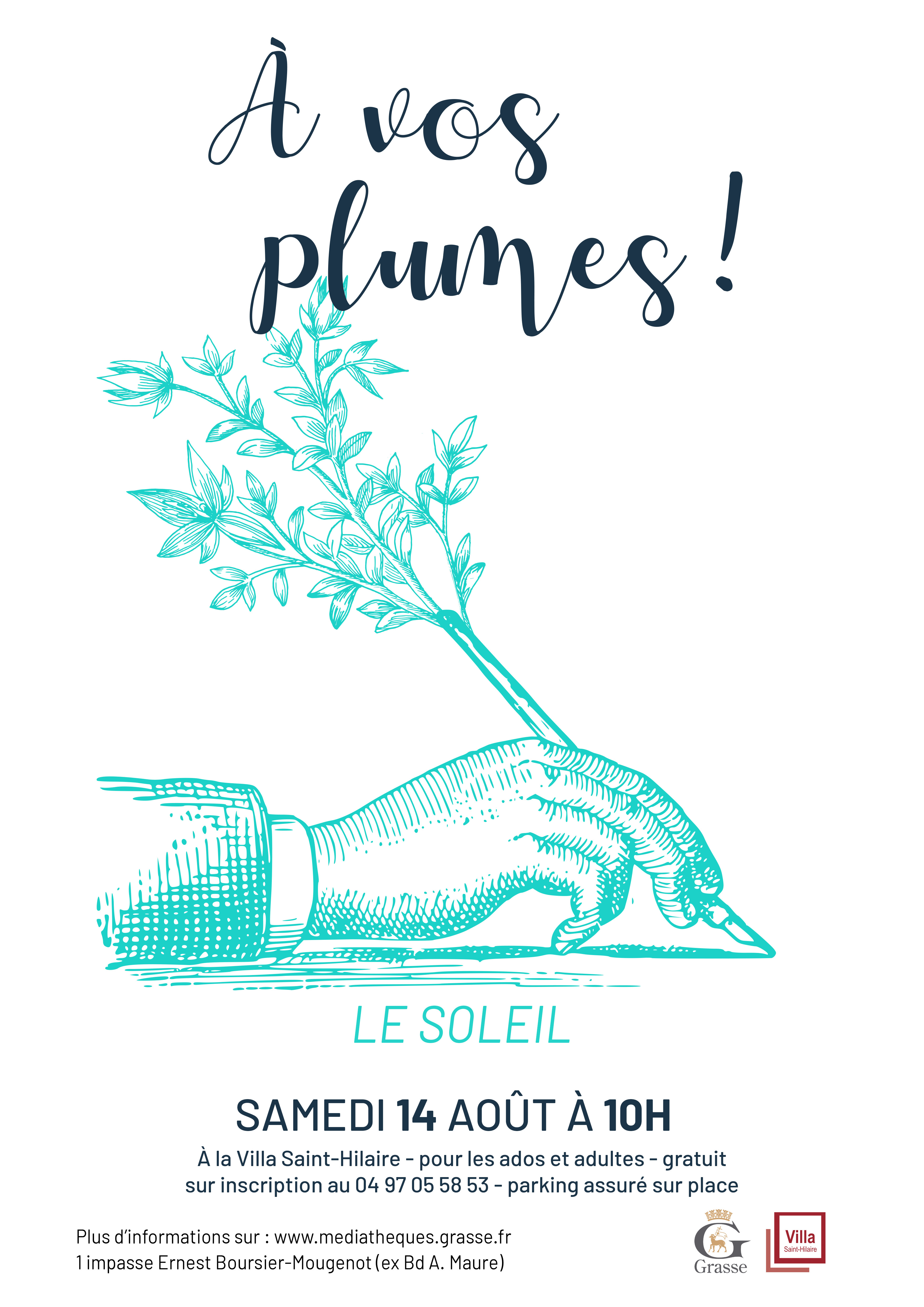 Affiche à vos plumes août 2021