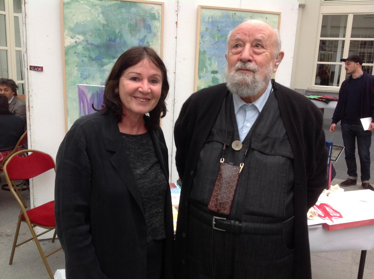 c-Michel-Butor-et-Anne-Slacik-a-Bruxelles-le-16-avril-2016--Luc-Ginot